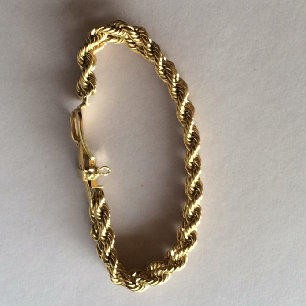 14k ROPE BRACELET custom made - Picture 6 of 9